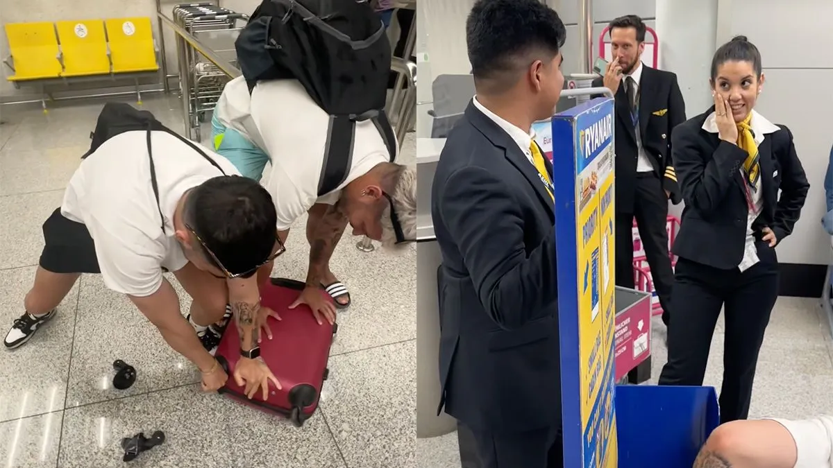 thumb vk man wil niet extra bagagekosten betalen en wordt toegejuicht na truc om deze te omzeilen