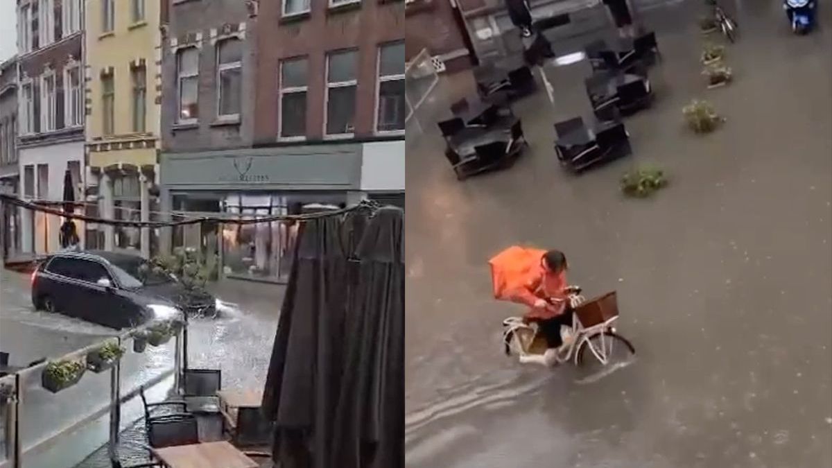 Noodweer in Venlo: 'Je bestelde eten komt iets later'