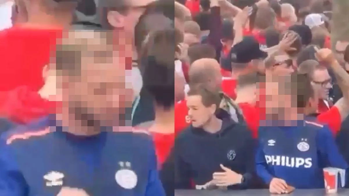 thumb vk psv supporter is te lui om naar toilet te gaan en wordt nu wereldberoemd