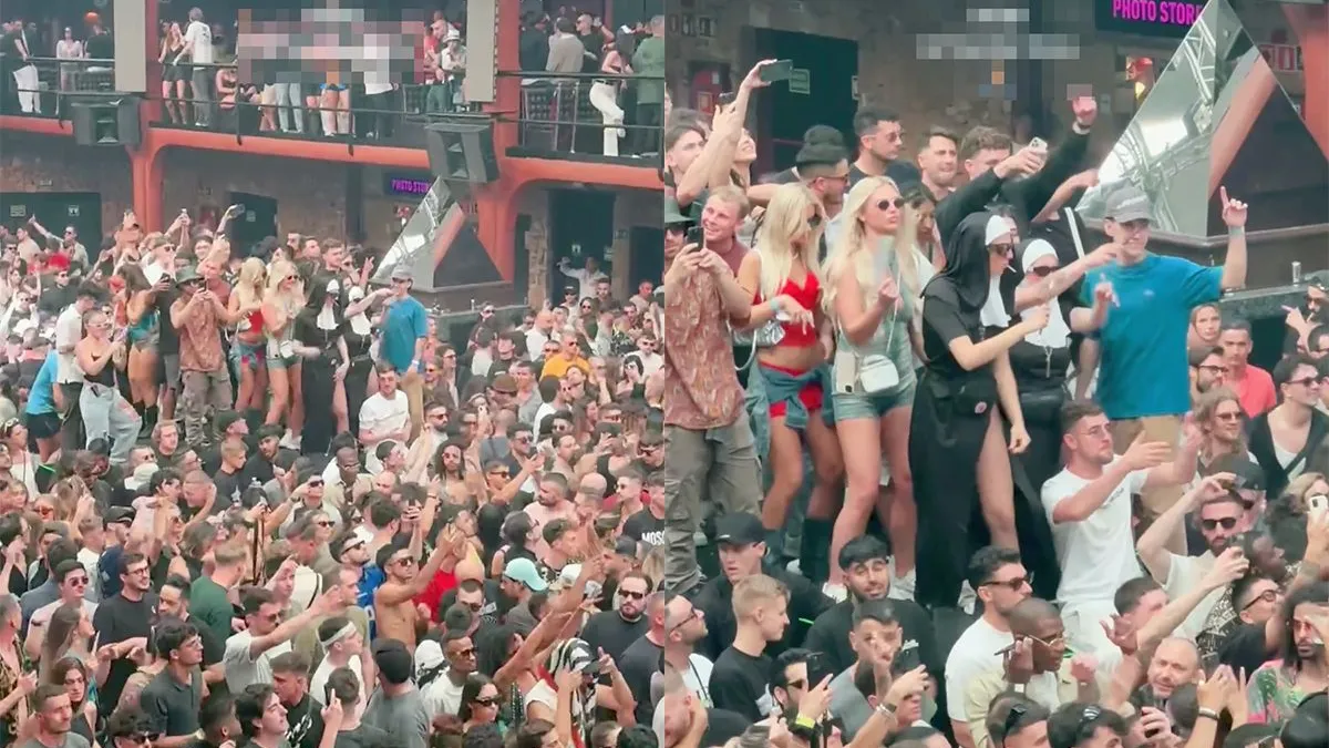 thumb vk rond een uurtje of 9 s ochtends is het nog heel druk in de amnesia op ibiza