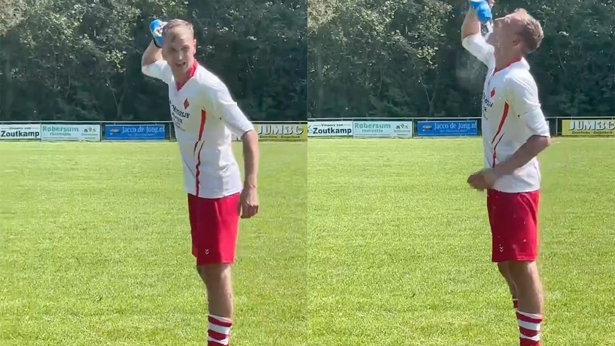 Speler van VV Zeester 2 flink te grazen genomen met niet verwachte dorstlesser