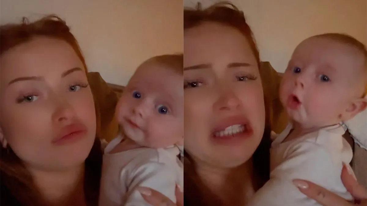 thumb vk vertederend mama kindmomentje eindigt in een douchebeurt voor mama