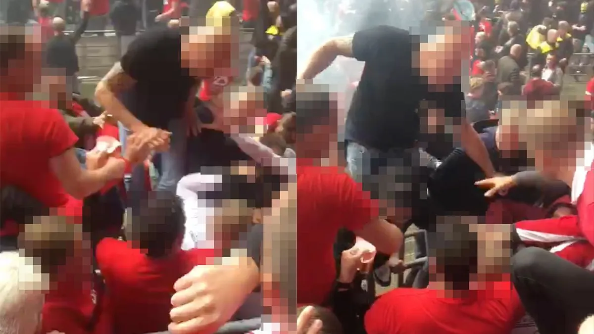 thumb vk zo psv kampioen maar eerst iemand op de tribune in elkaar timmeren