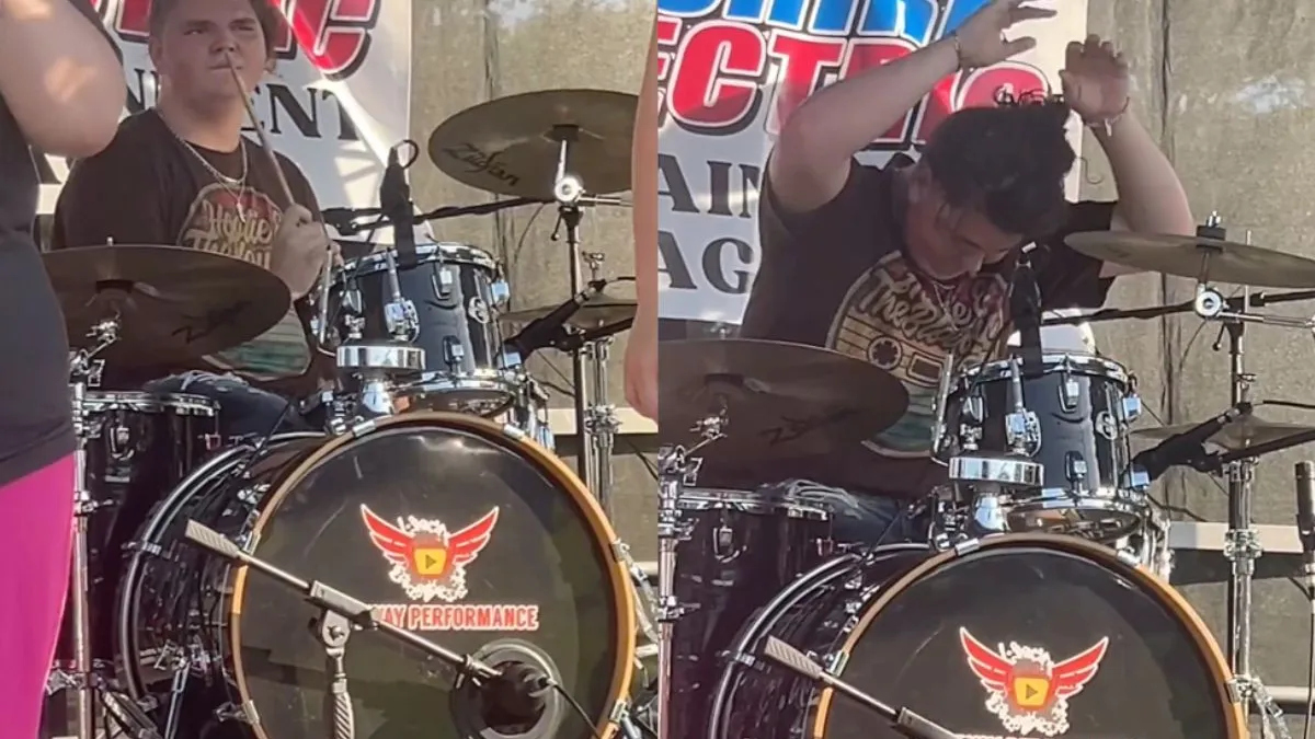 thumb drummer show must go on