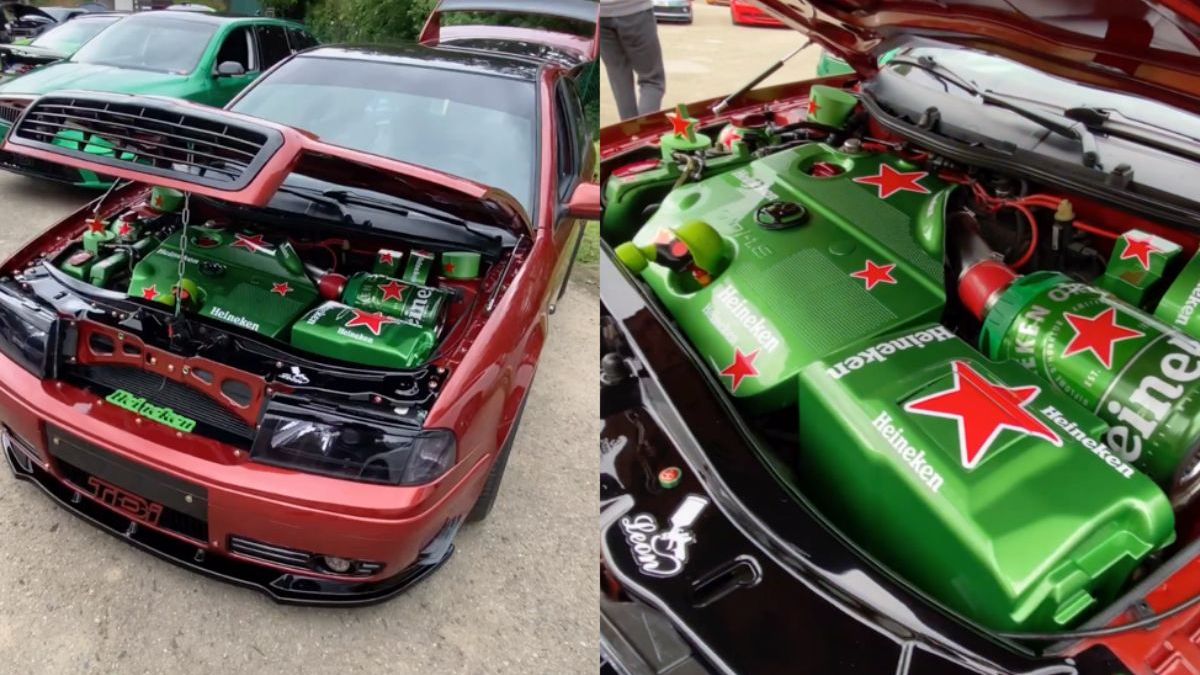 Tsjechische tuner heeft een Heineken Skoda gecreëerd