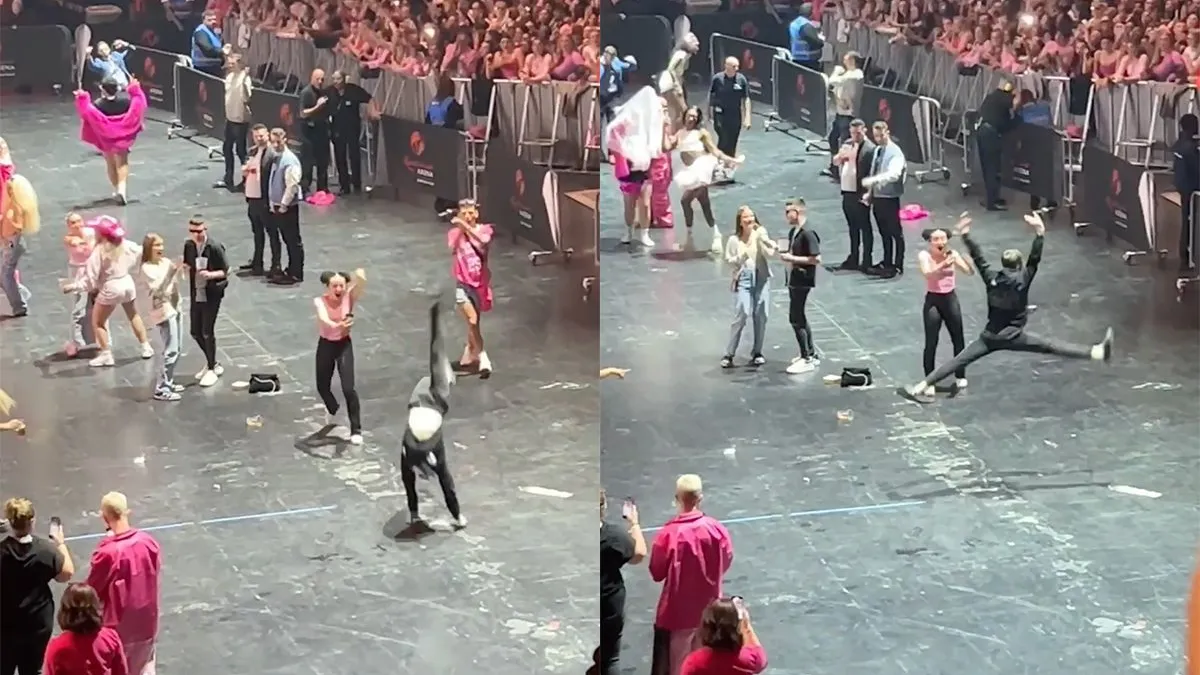 thumb vk adriaan de acrobaat gaat los voor het optreden van nicki minaj