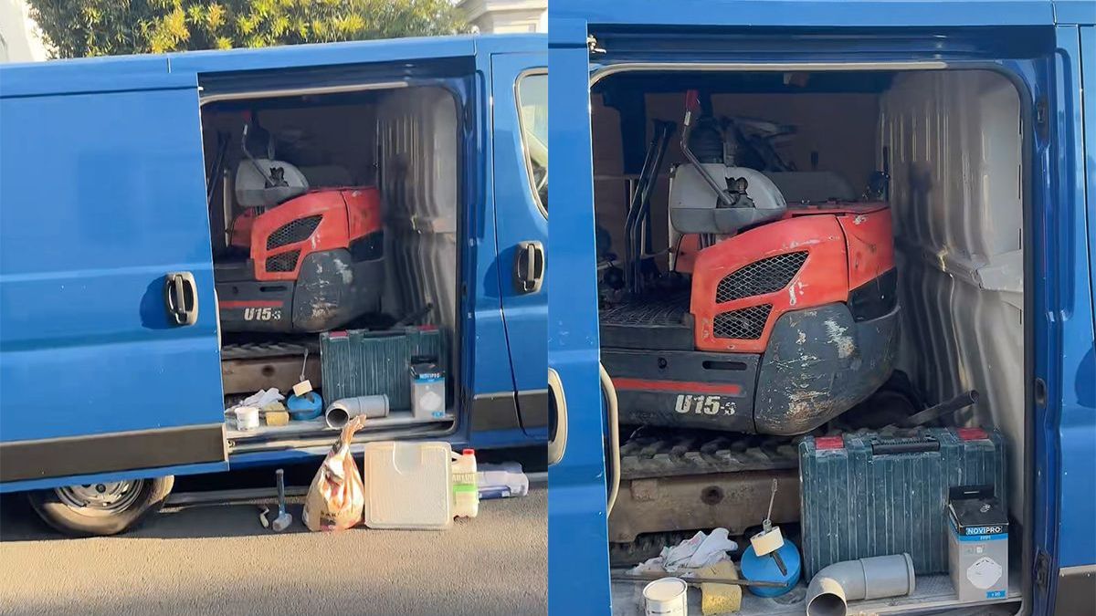 Vaak denk je te moeilijk: Minigraver kan makkelijk mee in de bus