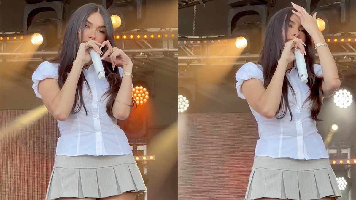 Vooraan staan bij Madison Beer heeft zo zijn voordelen