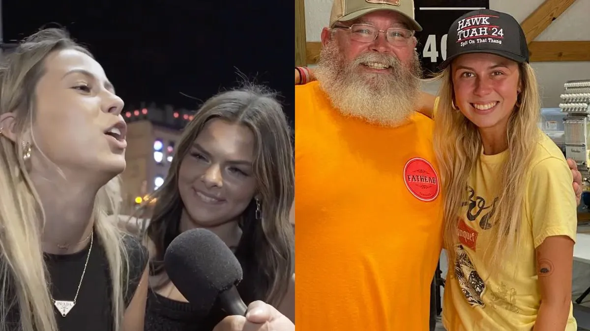 thumb vk vraag wie is het hawk tuah meisje is beantwoord hailey welch heeft het internet overgenomen