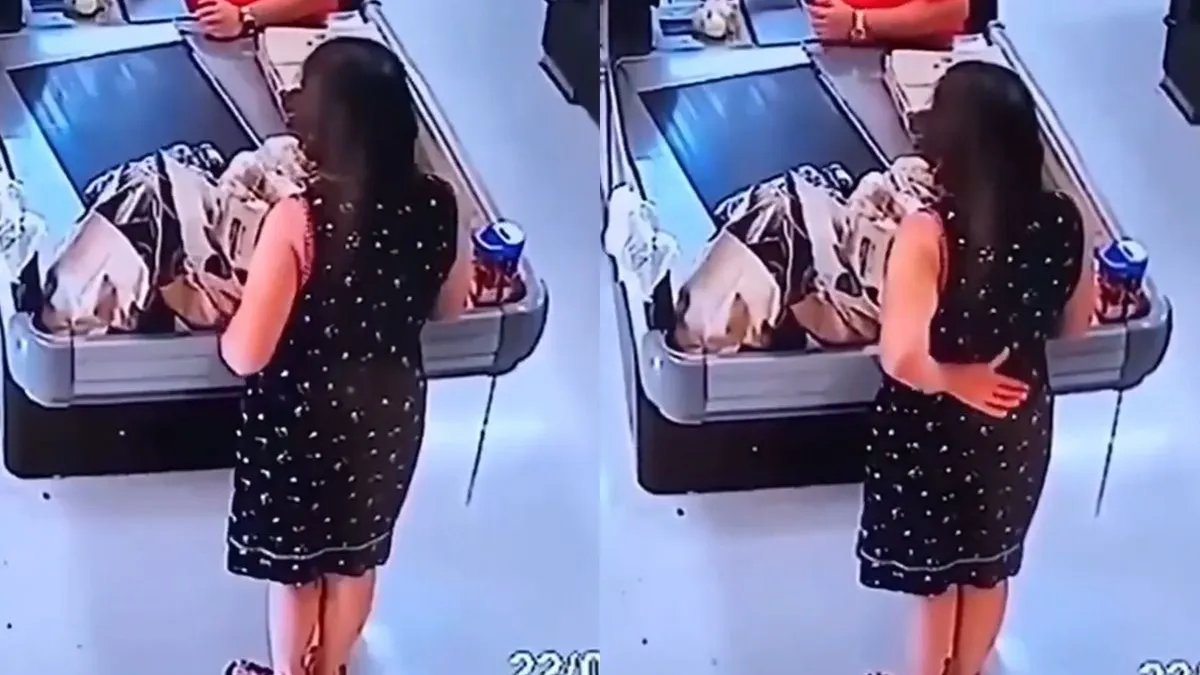 thumb vk vrouw heeft hoge nood en kan niet anders dan bij de kassa nummer 2 te doen