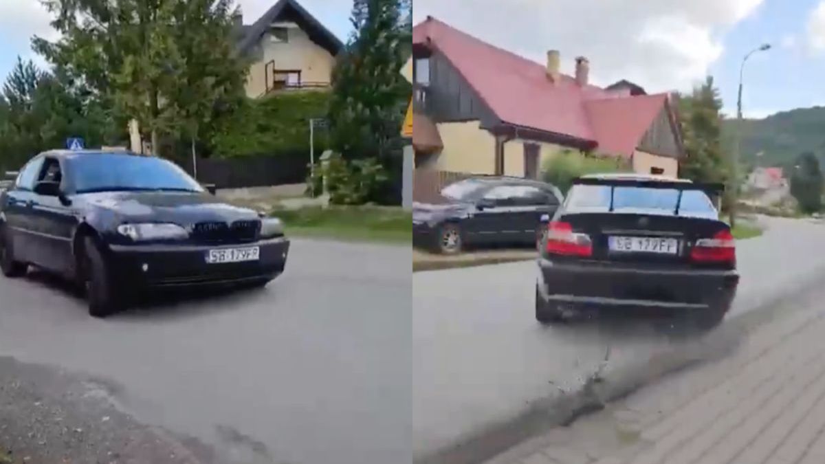 Poolse amateur stuntchauffeur in BMW had het niet allemaal onder controle