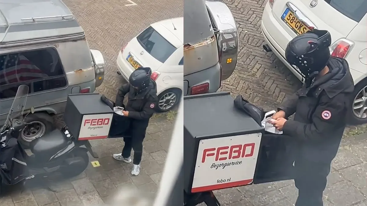 thumb vk met deze bezorger moet je het met een portie friet minder doen