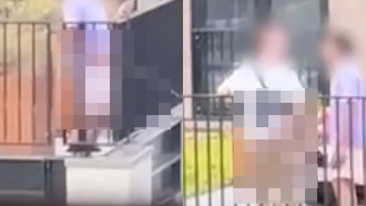 thumb vk ondertussen in groningen feestgangers plassen van dakterras en zwaaien naar voorbijgangers