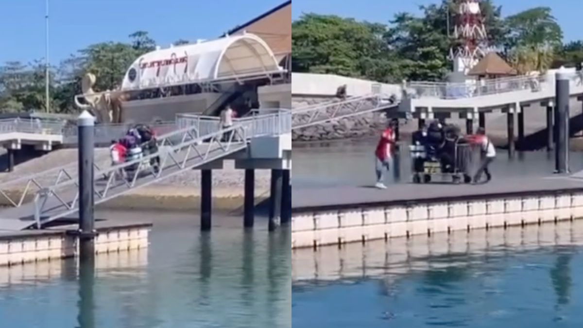 Balinese bagagemannetjes hadden beter twee keer kunnen lopen in Pelabuhan Sanur