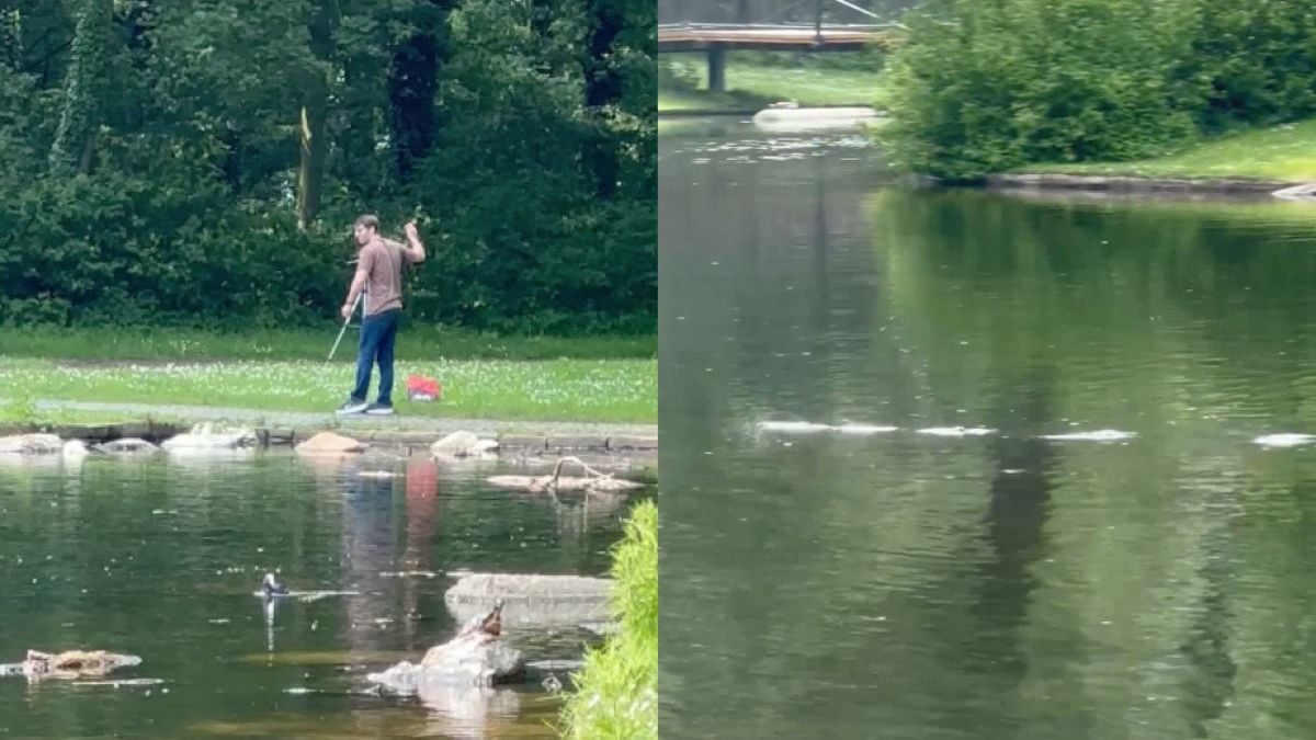 Duitser is toch wel erg goed in “steentje keilen”