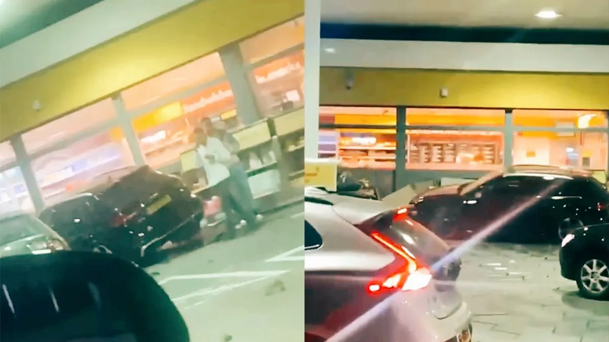 thumb vk audi rs3 parkeert in tankstation op de maasboulevard in rotterdam