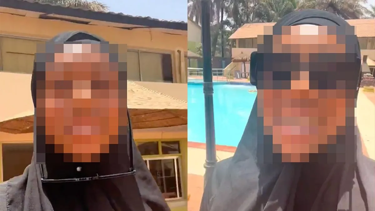 thumb vk bedekte vrouw op vakantie in islamitisch land maar mag niet zwemmen bij hotel