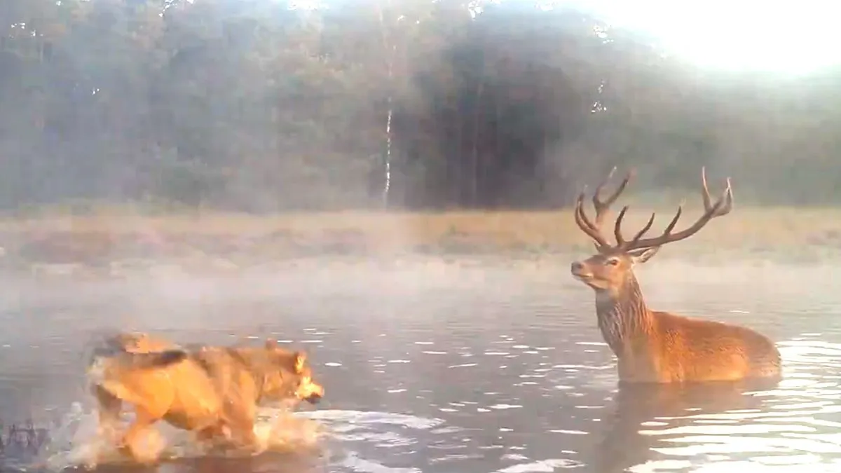 thumb vk edelhert wil niet op menu terechtkomen van wolven op de veluwe