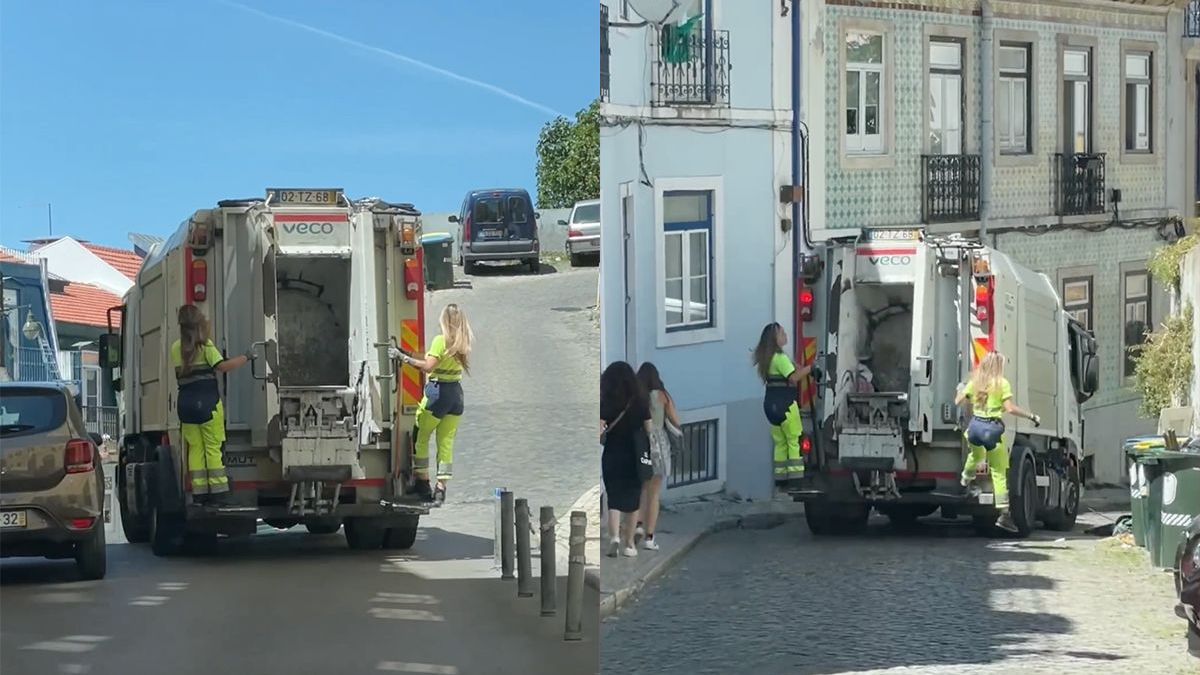 In Portugal hebben ze het vuilnis ophalen duidelijk beter geregeld dan hier