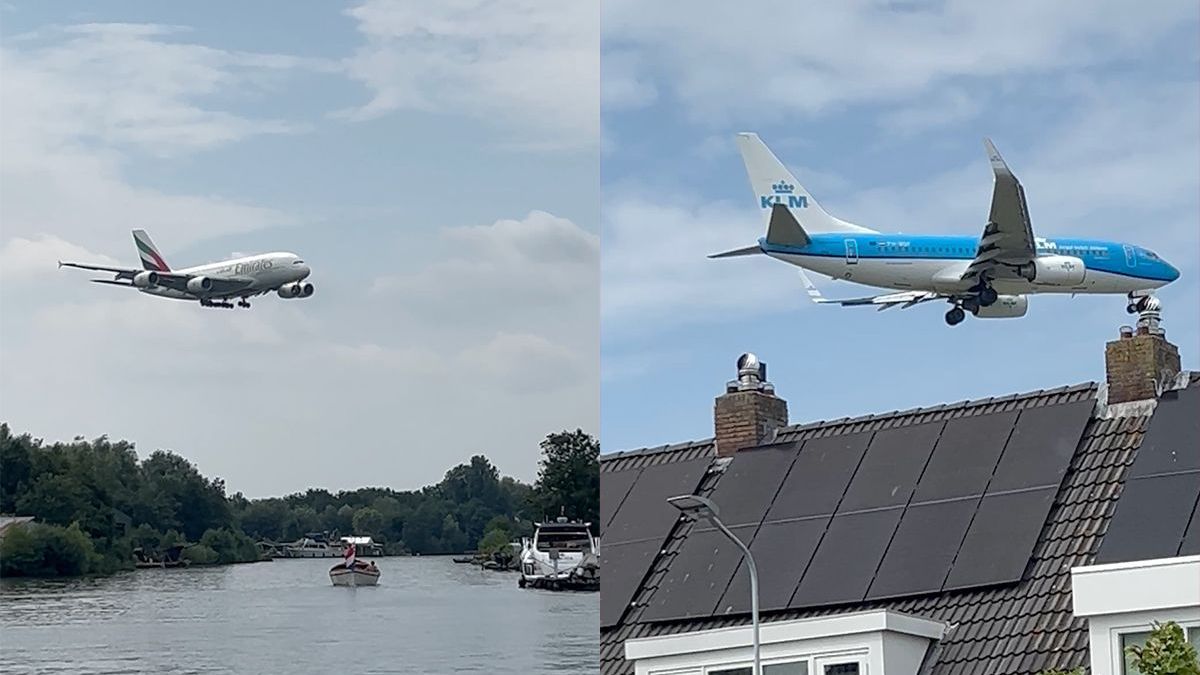 Lekker dobberen op het water en tegelijkertijd kijken naar landende vliegtuigen op Schiphol