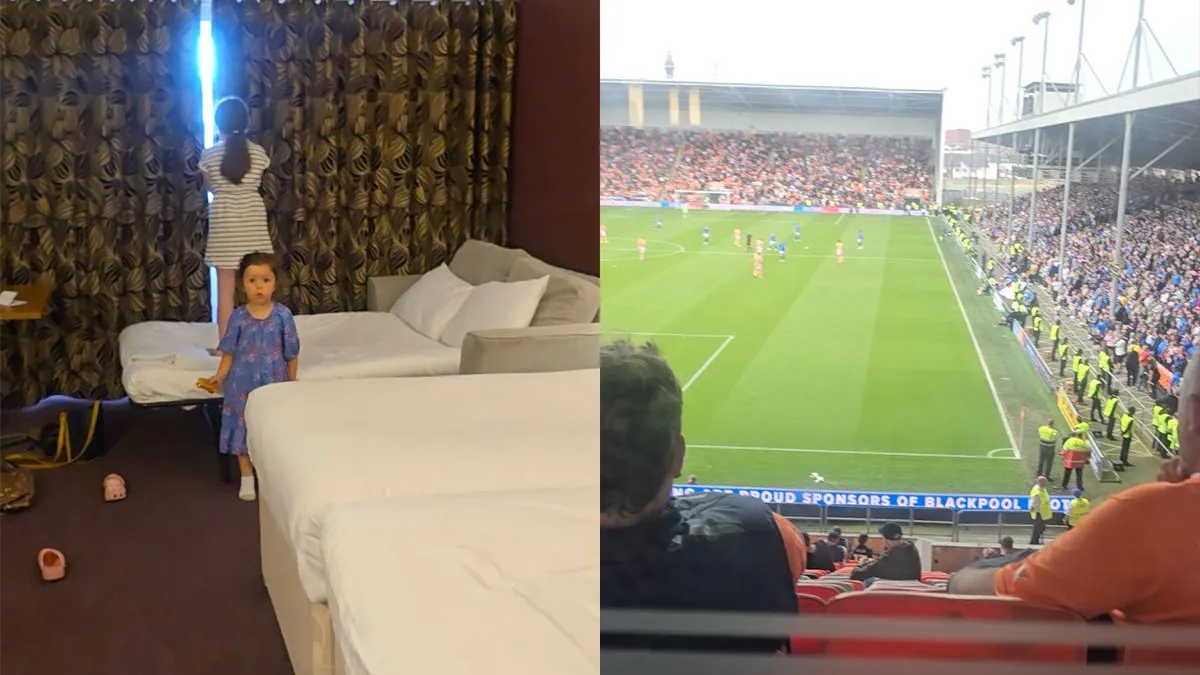 thumb vk lekker geboekt vaders gezin maakt football match van heel dichtbij mee