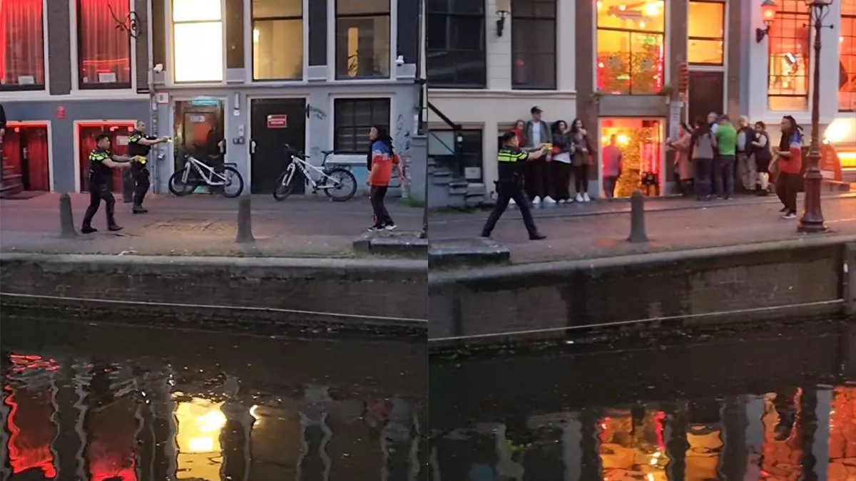 thumb vk misschien moeten deze amsterdamse agenten nog even oefenen met hun taser