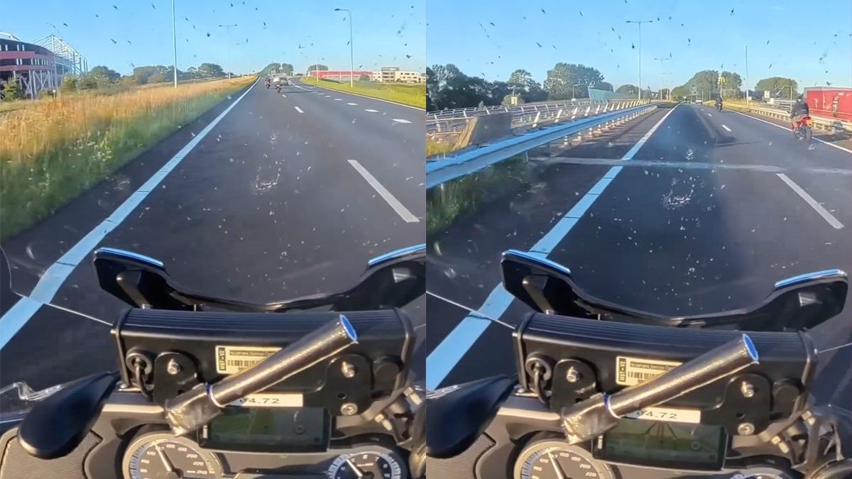 Motoragent haalt 3 motorrijders van de weg die 220 km/u reden op de ring van Alkmaar