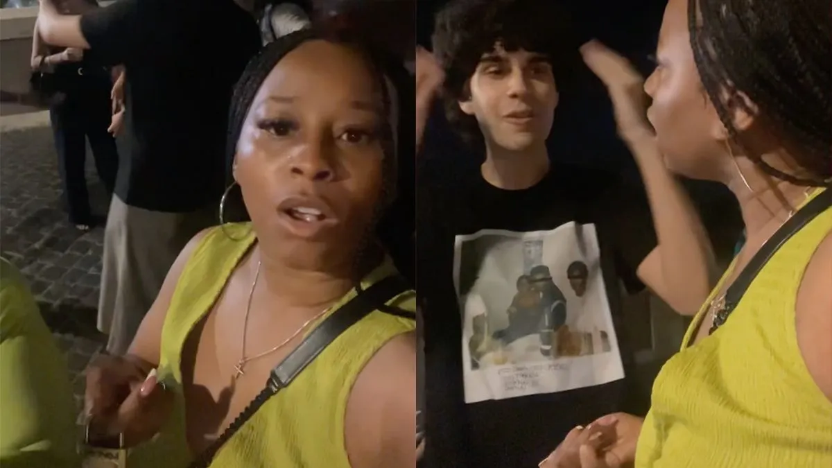 thumb vk omstanders zijn racisten omdat kanspareltje op 2000 jaar oude brug aan het kladden is