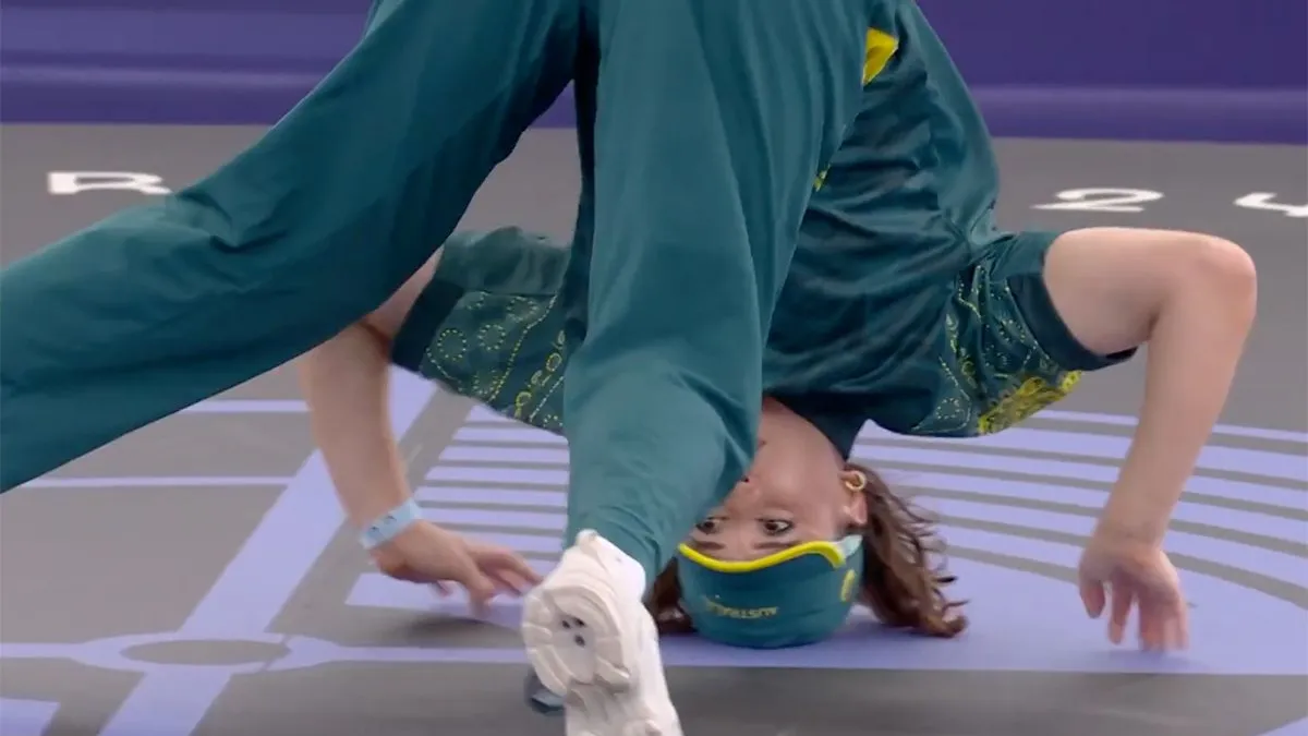 thumb vk optreden australische breakdancer gaat viraal mensen verbaasd waarom ze op olympische spelen is