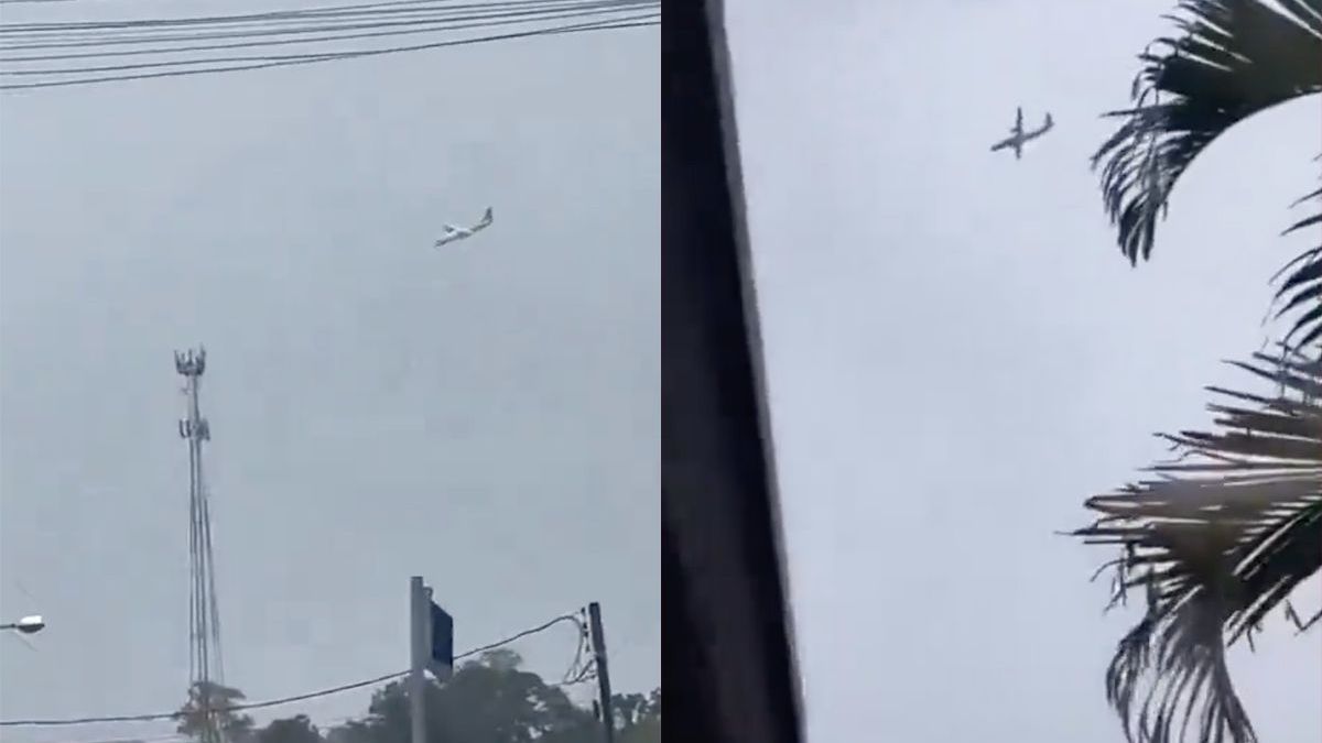 Video Braziliaanse vliegtuig lijkt gewoon recht omlaag te vallen uit de lucht