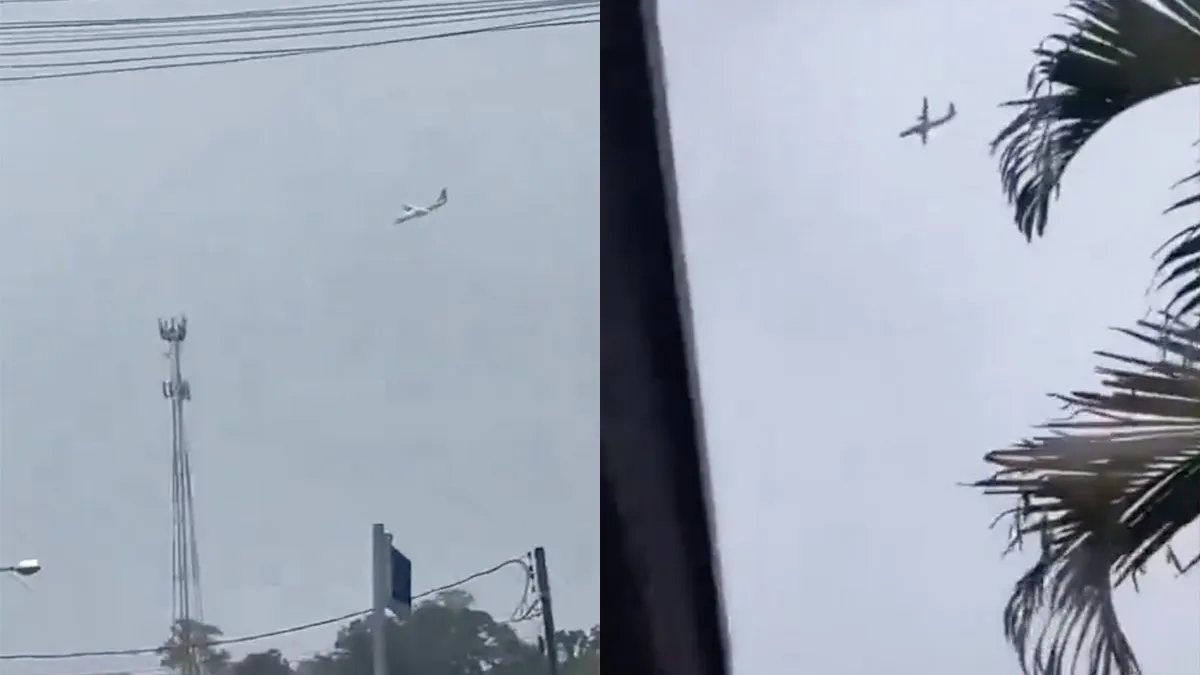 thumb vk video braziliaanse vliegtuig ijkt gewoon recht omlaag te vallen uit de lucht
