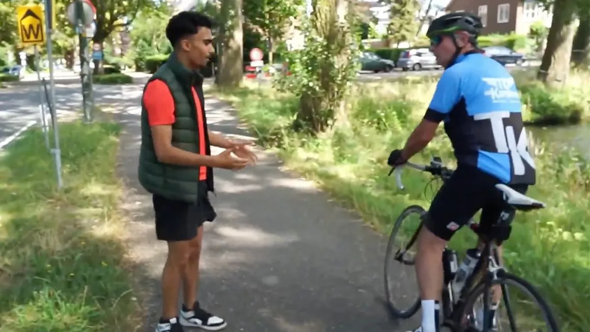 thumb vk wielrenner rijdt youtuber aan en daarop volgt een goed gesprek