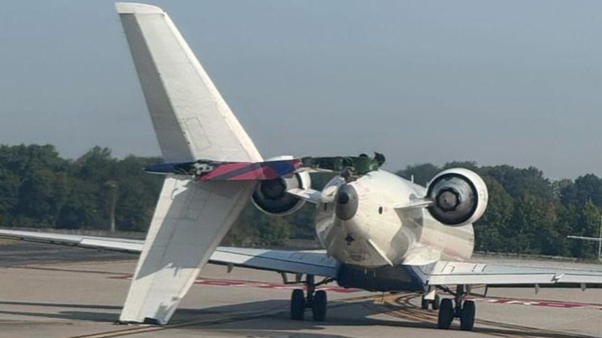 Delta Airbus A350 raakt Delta Bombardier tijdens aanrijding op luchthaven van Atlanta