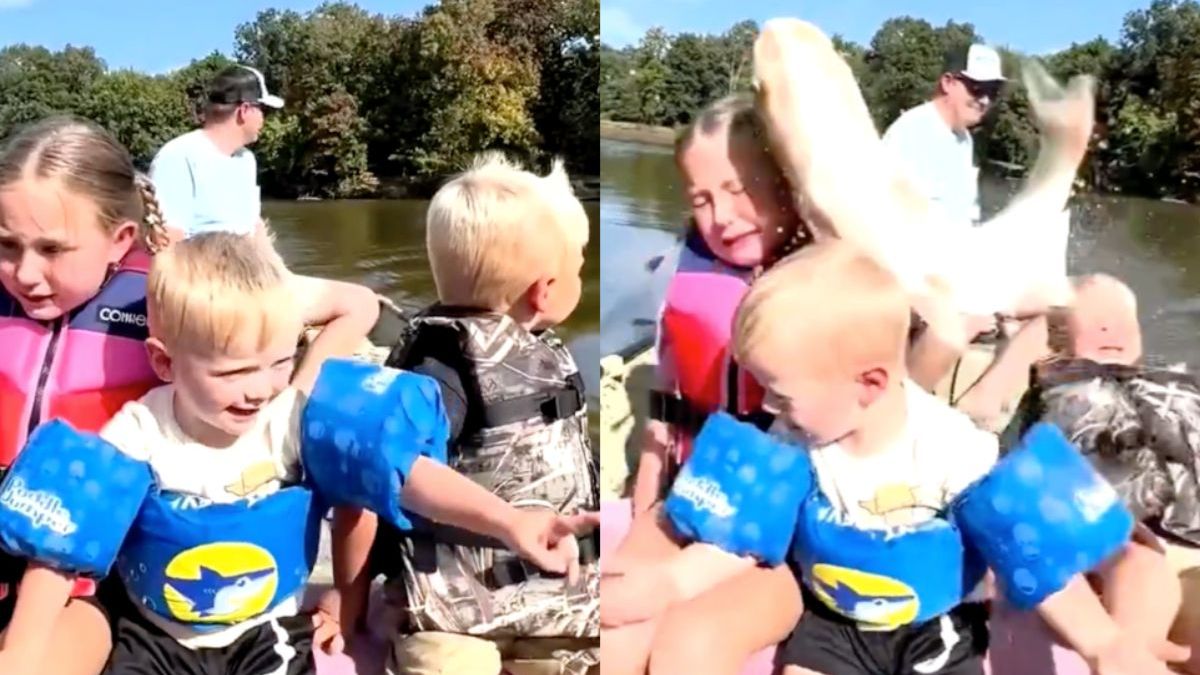 Gezellig bootje varen met de kinderen bleek ook al geen succes