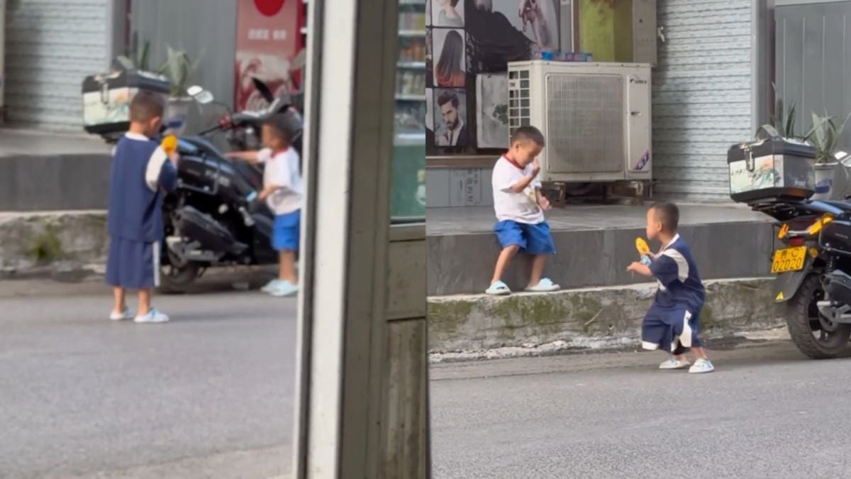 Kleine putsers maken hun eigen feestje met scooteralarm