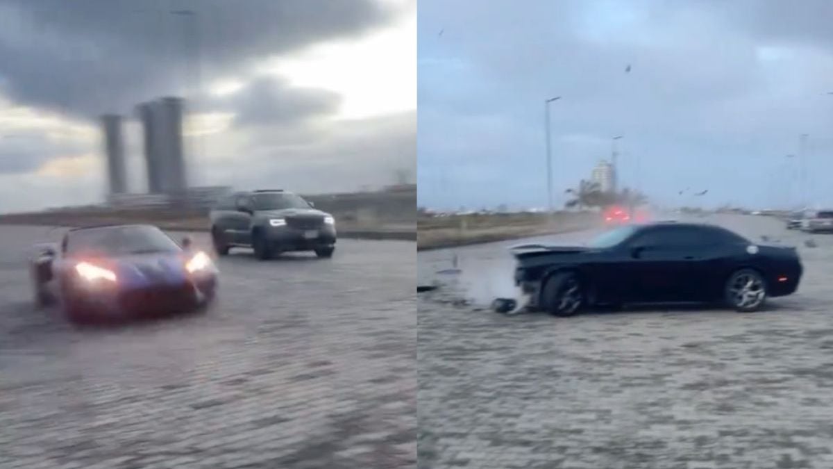 Straatrace eindigt in ellende voor bestuurder van gehuurde Chevrolet Corvette Stingray