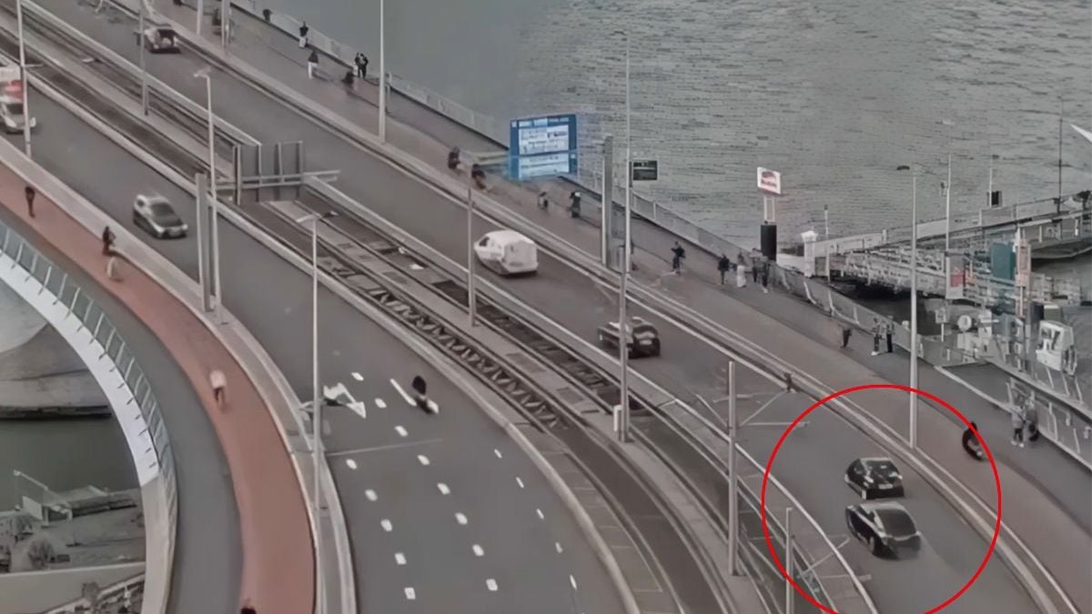 Bizar ongeluk Rotterdamse Erasmusbrug: iemand waarschijnlijk verkeerd pedaal ingedrukt