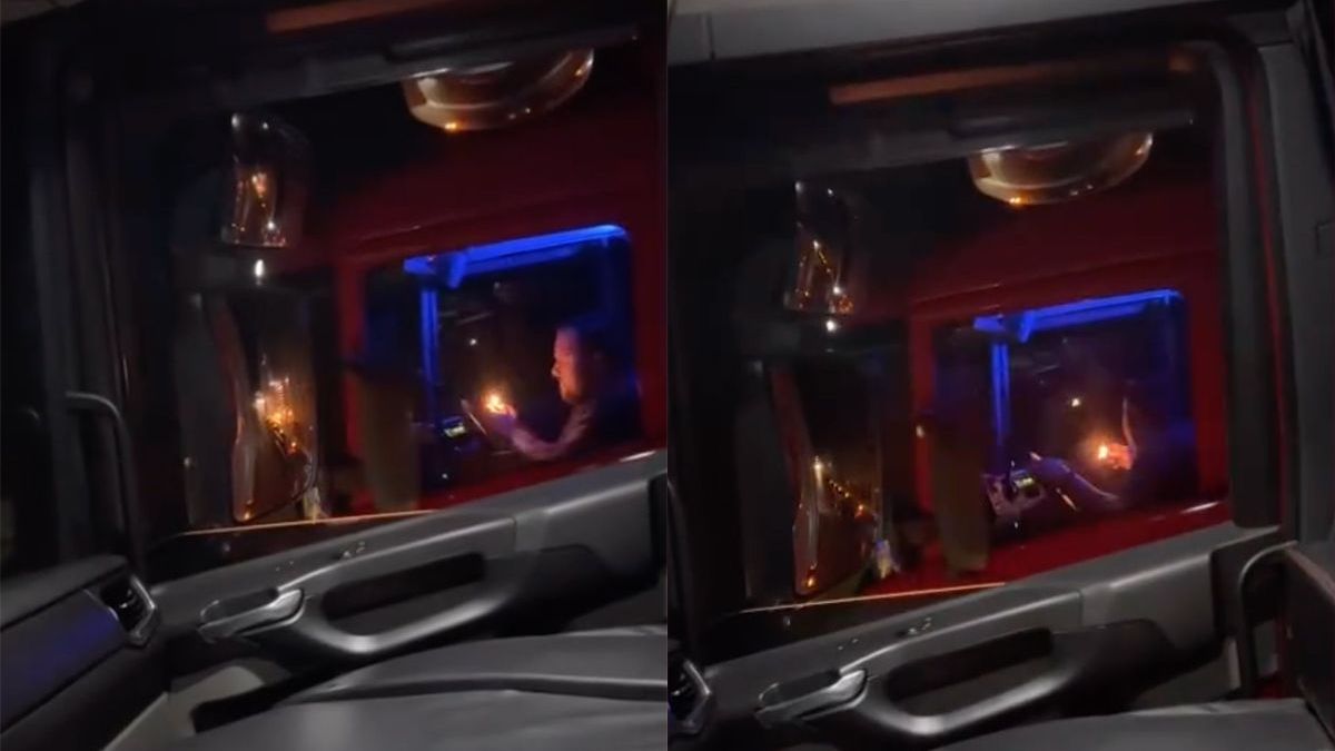 Chauffeur met rotje vergeet een raampje open te zetten