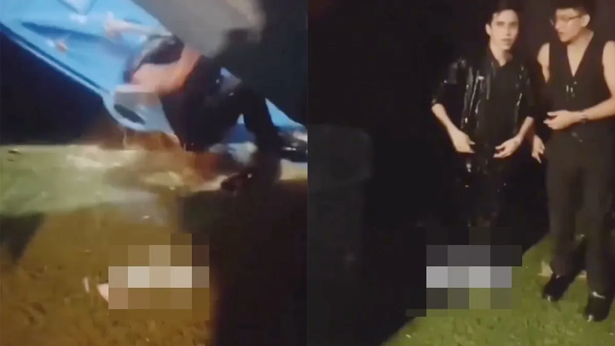 thumb vk gatver klooien met een dixi blijkt toch niet zon goed idee
