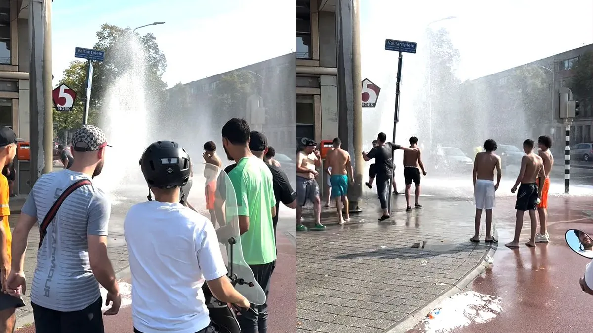 thumb vk in de schilderswijk draai je gewoon een brandkraan open als je het warm hebt