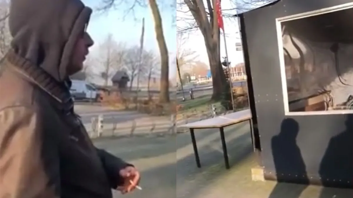 thumb vk man heeft het koud dus cafetaria moet in de hens