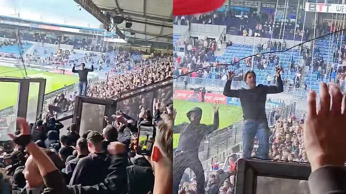 Man krijgt allemaal gratis biertjes op tribune tijdens Willem II tegen PSV