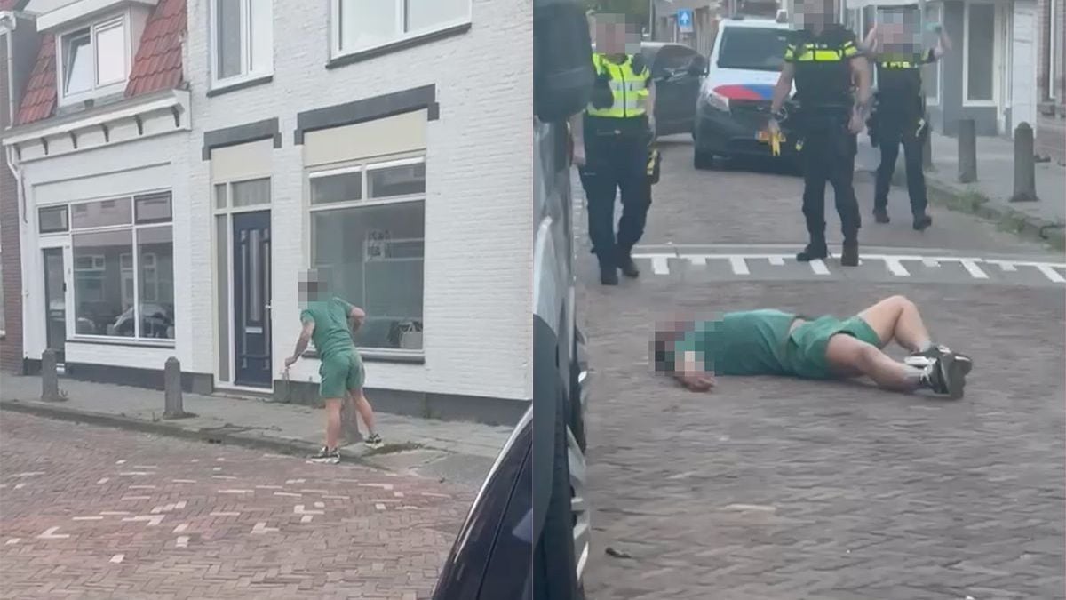 Man te vroeg aan het weekend begonnen en al helemaal van de wereld