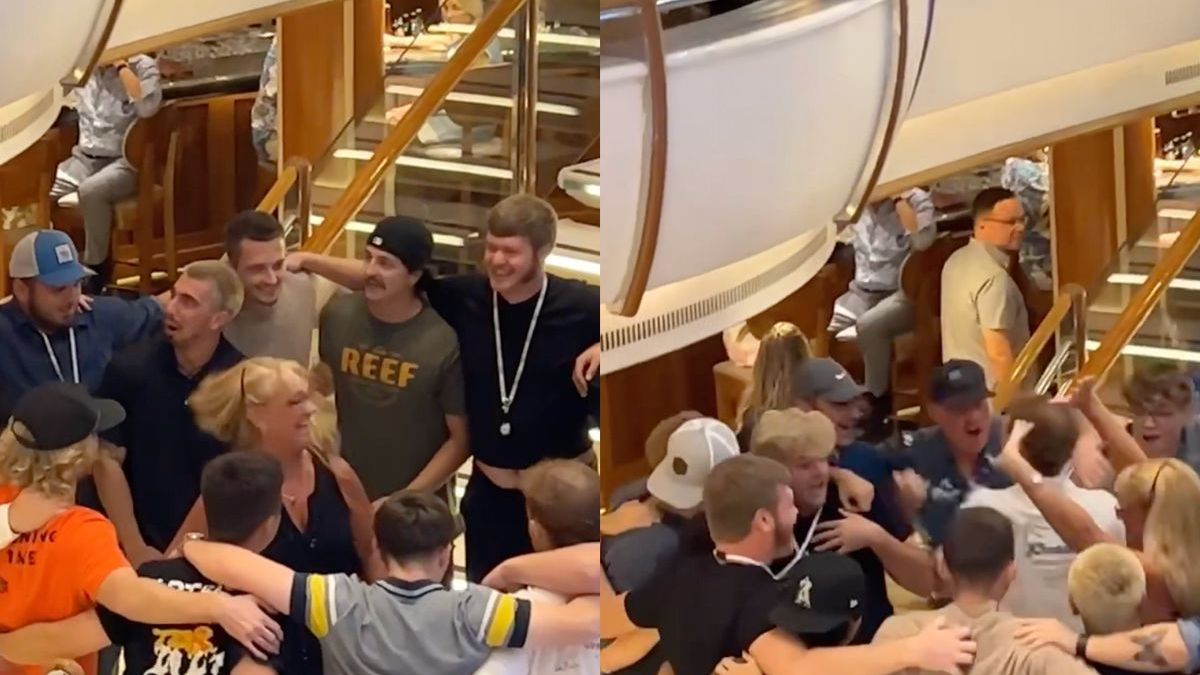 Oma heeft een topdag op een cruise, met cadeautje aan het eind