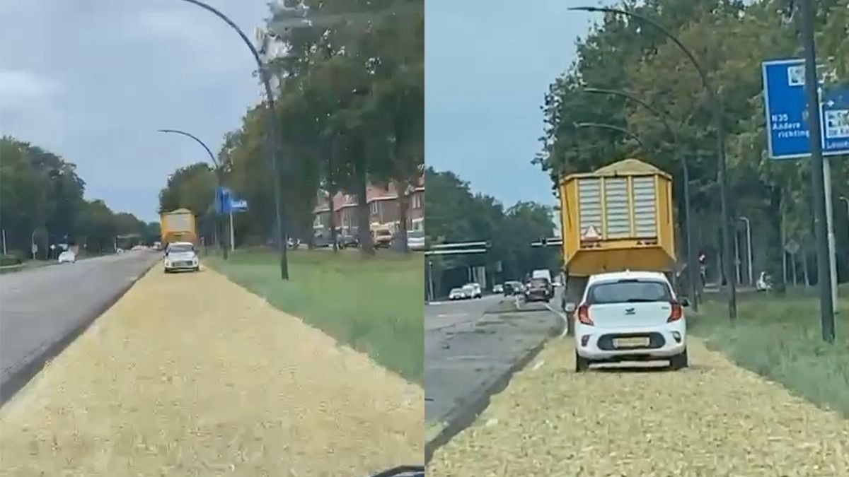 Straat in Enschede heeft nieuwe bestrating nadat iemand klep open heeft gelaten