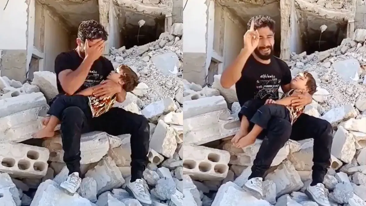 thumb vk video van palestijnse vader van dood kind met jeuk aan zijn been mikpunt van spot