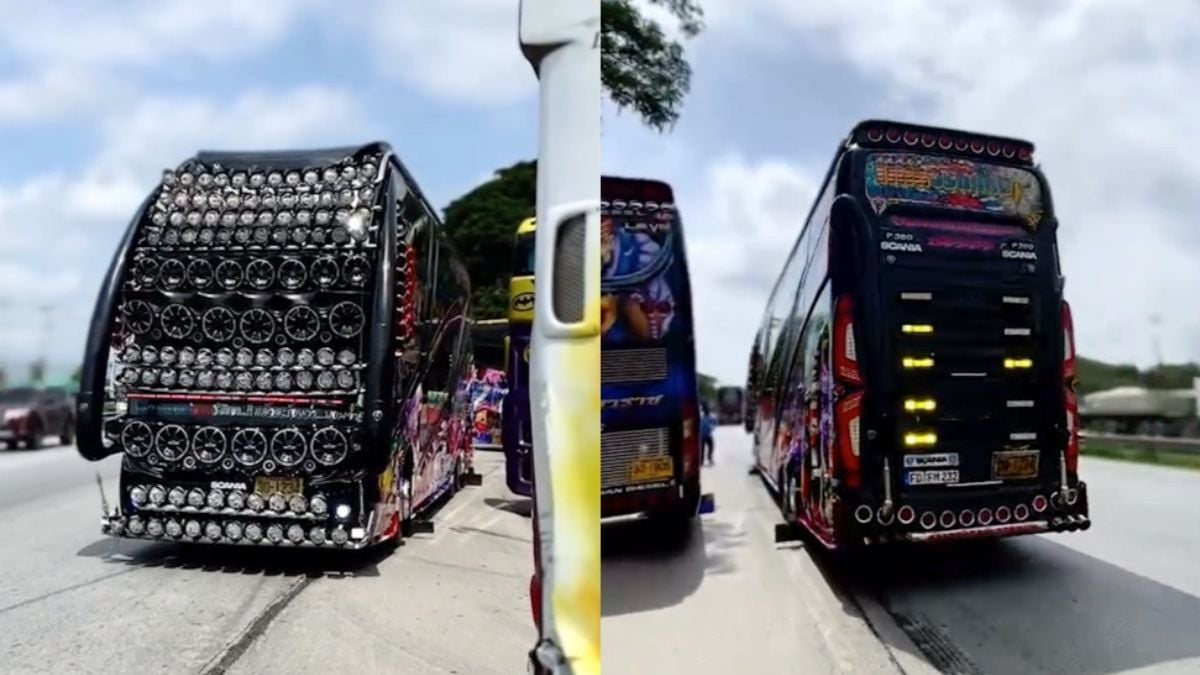 Thaise karaoke bus heeft niet alleen van binnen een hoop speakers