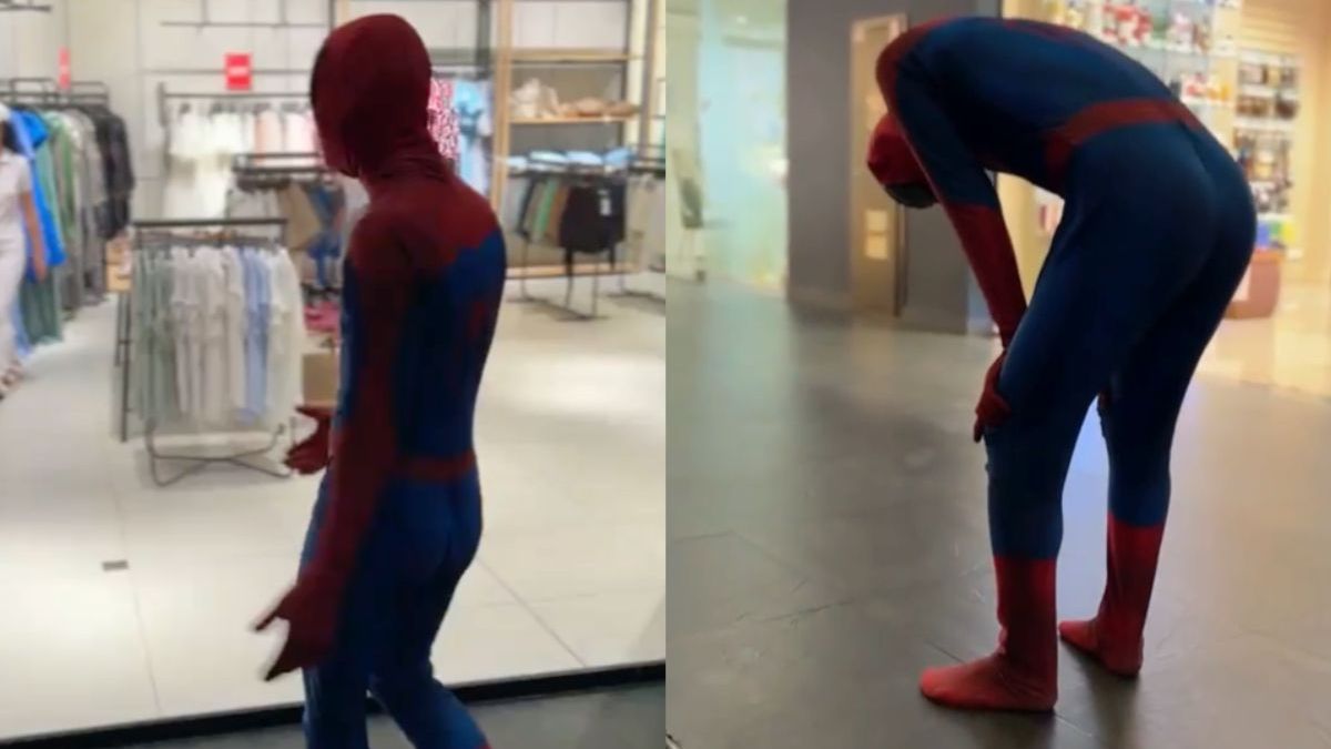 Bleke imitatie van Spider-Man moet even langs Specsavers