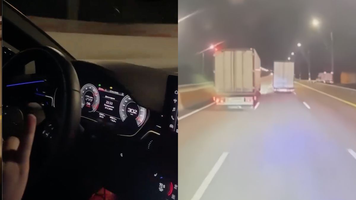 Automobilist rijdt 300 kilometer per uur en kan dan vrachtwagen niet meer ontwijken