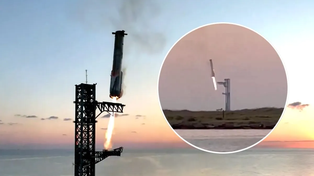 thumb vk awesome het is spacex gelukt om draagraket voor het eerst te vangen met mechanische grijparmen